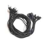 Yung Li I-sheng (Qty 10) AC Computer Power Cable 3-Pin/Prong 6 Ft NEMA 5-15P to IEC C13