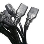 Yung Li I-sheng (Qty 10) AC Computer Power Cable 3-Pin/Prong 6 Ft NEMA 5-15P to IEC C13