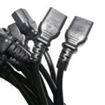 Yung Li I-sheng (Qty 10) AC Computer Power Cable 3-Pin/Prong 6 Ft NEMA 5-15P to IEC C13