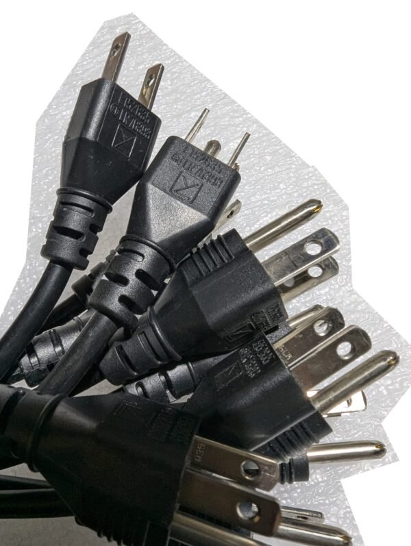 Yung Li I-sheng (Qty 10) AC Computer Power Cable 3-Pin/Prong 6 Ft NEMA 5-15P to IEC C13