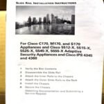 Cisco ASA 5512-X 5515-X 5525-X 5545-X Slide Rail Mount Kit 69-2260-03 ASA-RAILS