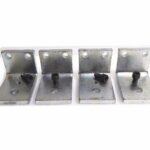 L-Bracket 3.5" x 2.5" x 2.5" - 3/8" Thickness Heavy-Duty (Lot of 4)