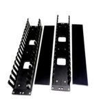 2U Horizontal Duct Cable Manager Panel with Cover (Lot of 2)