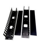 2U Horizontal Duct Cable Manager Panel with Cover (Lot of 2)