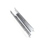 2U Static Rack Mount Shelf Rails 24" - 33" Adjustable Depth x 3.5" x 2.5"