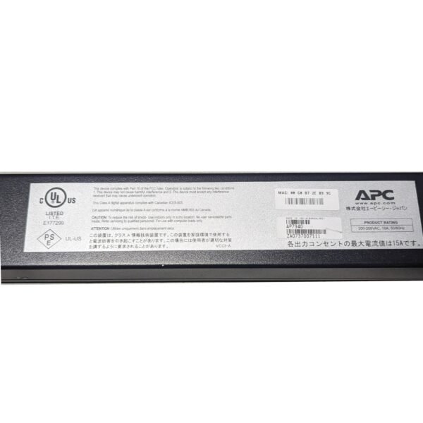 APC AP7940 Switched PDU 0U 20A 208V (21x) C13 (3x) C19 Outlets L6-20P - Image 3