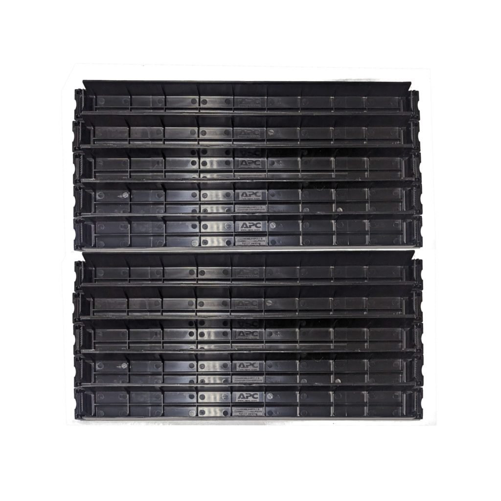 APC AR8136BLK 19″ Black Modular 1U Toolless Airflow Management Blanking ...