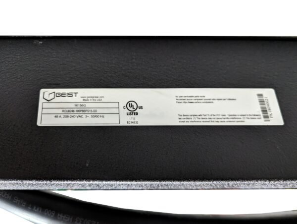 Geist RCU-OD PDU Switched 48A 208-240V 3-PH 24-Outlets RCUB248-106PBBPS15-OD - Image 2