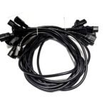 Well Shin (QTY 10) E115330 AC PDU Power Cable 3 Feet IEC C13 to C14 Extension