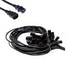 Well Shin (QTY 17) E115330 AC PDU Power Cable 4 Feet IEC C13 to C14 Extension