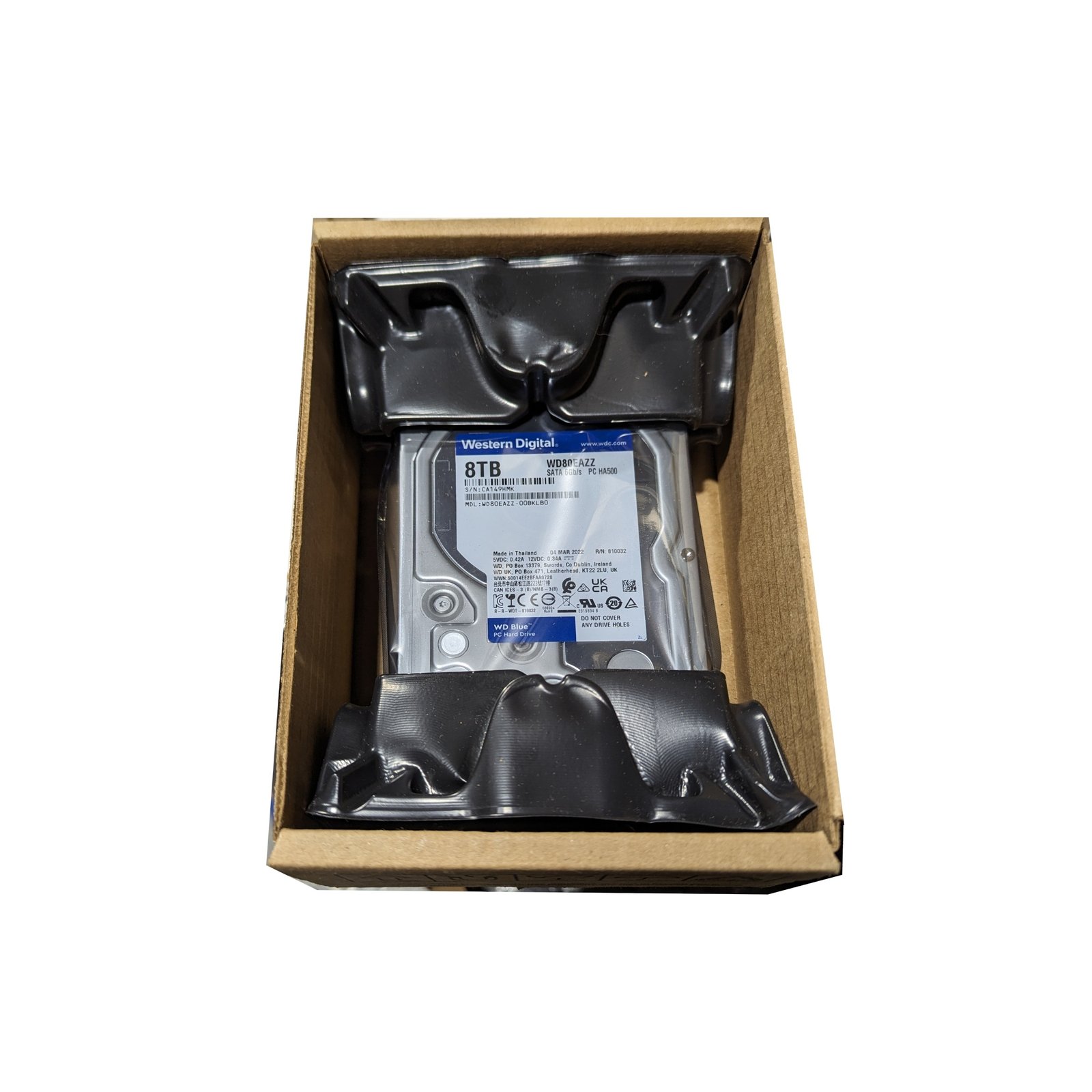 Western Digital Blue 8TB 5640RPM SATA 6Gbps 128MB Cache (512e) 3.5-inch HDD  WD80EAZZ | Adhesive Networks