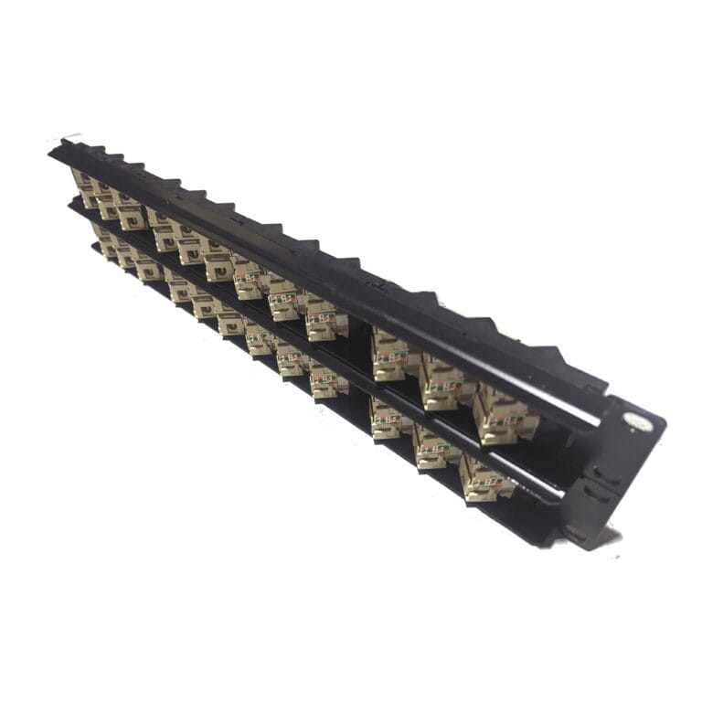 Angled Distribution Module Panel CommScope Systimax 48-Port 2U Angled Patch Panel M2000-48 UNJ600 ...