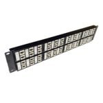 CommScope Systimax 48-Port 2U Cat6 Patch Panel M2000-48 UNJ600 (RJ-45 attached)