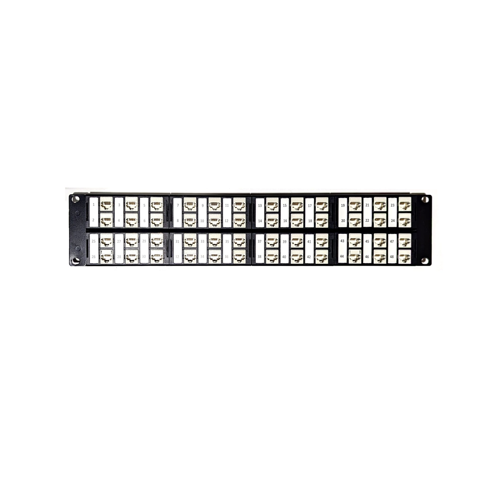 CommScope Systimax 48-Port 2U RJ-45 Cat6 Patch Panel M2000-48 UNJ600 ...