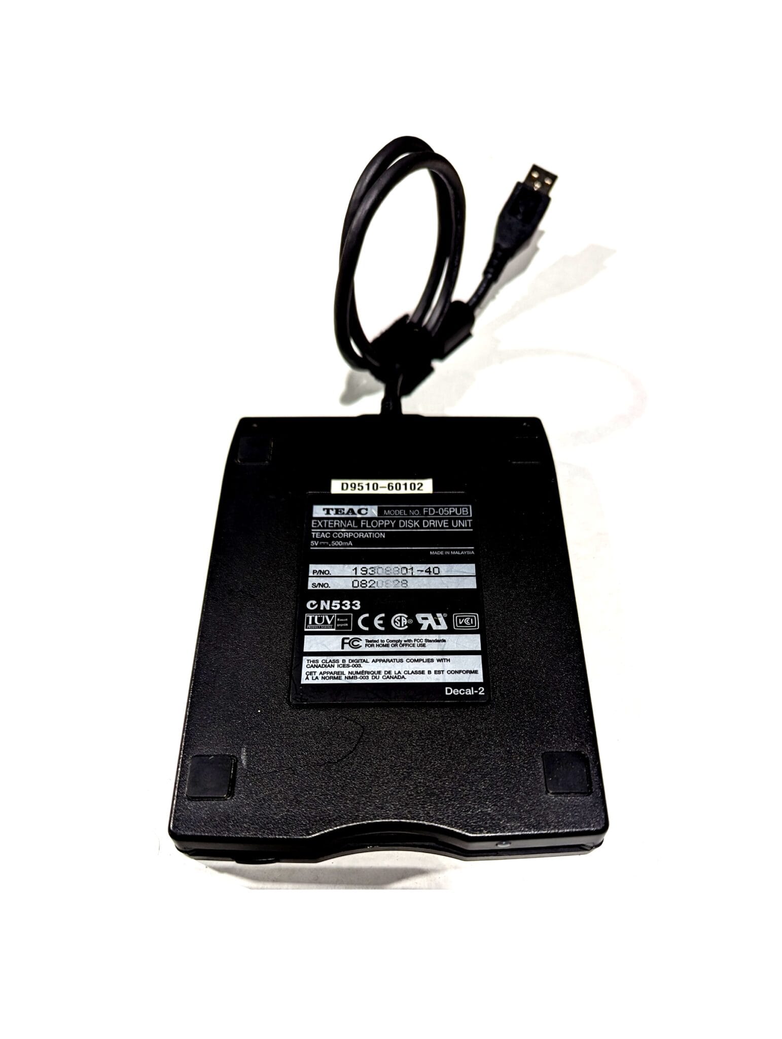 Drive Unit Computer HP FD-05PUD USB External Floppy Disk Drive Unit 19308801-40 | Adhesive ...