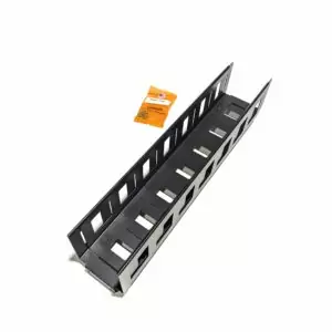 Hubbell HDC Adjustable Cable Management Trough, Black HDCFRT