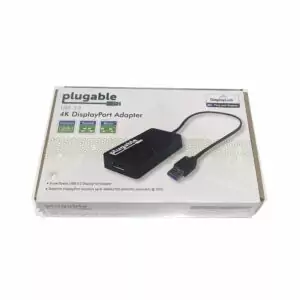 Plugable DisplayLink 4K DisplayPort Adapter USB 3.0 UGA-4KDP