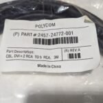 Polycom HDX Main Monitor Cable – DVI/Dual RCA to RCA Component 2457-24772-001 (New)
