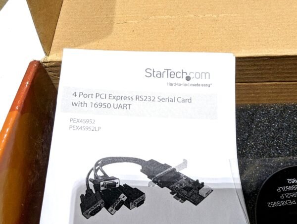 Startech.com PEX4S952 4 Port Native PCI Express RS232 Serial Card with 16950 UART - Image 3