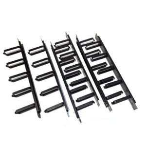 1U Cable Manager Metal Horizontal 5-Ring (Lot of 6)