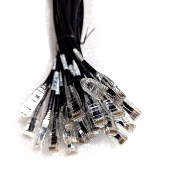 Mirapath Cat5e 5Ft Patch Cord Ethernet Network Cables (Quantity 20) Snagless Connector Black