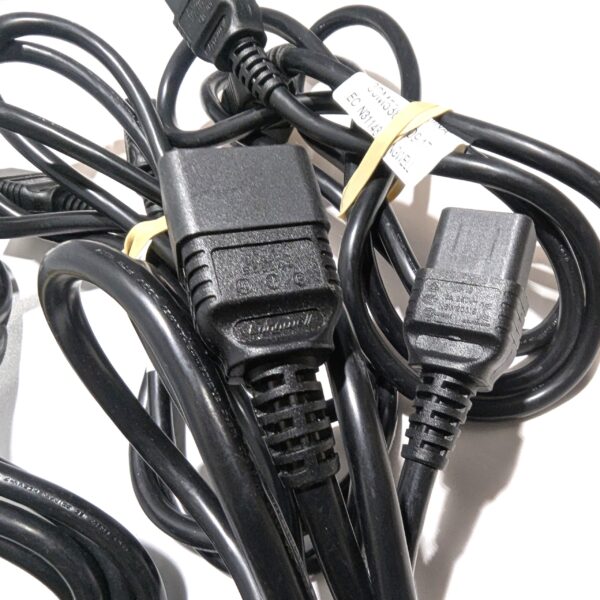 IBM AC Power Cord (Qty 4) IEC C19 to C20, 8 Ft, 15A 250V 39M5389 Longwell N31148E (2) IBM AC Power Cord (Qty 4) IEC C19 to C20, 8 Ft, 15A 250V 39M5389 Longwell N31148E