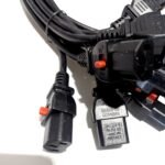 SSEMCO 3 Ft (Quantity 12) IEC320-C13 to C14 Locking AC Power Cords 10A 250V Black