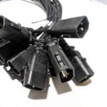 SSEMCO 3 Ft (Quantity 12) IEC320-C13 to C14 Locking AC Power Cords 10A 250V Black