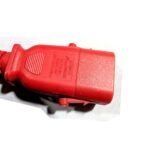 SSEMCO 3 Ft (Quantity 5) IEC320-C14 to C15 AC Power Cords 15A 250V Red E340286 (2) SSEMCO 3 Ft (Quantity 5) IEC320-C14 to C15 AC Power Cords 15A 250V Red E340286