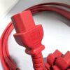 SSEMCO 3 Ft (Quantity 5) IEC320-C14 to C15 AC Power Cords 15A 250V Red E340286 (3) SSEMCO 3 Ft (Quantity 5) IEC320-C14 to C15 AC Power Cords 15A 250V Red E340286