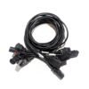 SSEMCO 6 Ft (Quantity 6) IEC320-C13 to C14 Locking AC Power Cords 10A 250V Black P614630-M940600