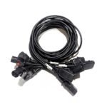 SSEMCO 6 Ft (Quantity 6) IEC320-C13 to C14 Locking AC Power Cords 10A 250V Black P614630-M940600