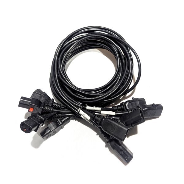 SSEMCO 6 Ft (Quantity 6) IEC320-C13 to C14 Locking AC Power Cords 10A 250V Black P614630-M940600 (1) SSEMCO 6 Ft (Quantity 6) IEC320-C13 to C14 Locking AC Power Cords 10A 250V Black P614630-M940600