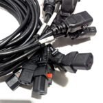 SSEMCO 6 Ft (Quantity 6) IEC320-C13 to C14 Locking AC Power Cords 10A 250V Black P614630-M940600