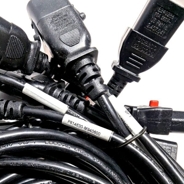 SSEMCO 6 Ft (Quantity 6) IEC320-C13 to C14 Locking AC Power Cords 10A 250V Black P614630-M940600 (4) SSEMCO 6 Ft (Quantity 6) IEC320-C13 to C14 Locking AC Power Cords 10A 250V Black P614630-M940600