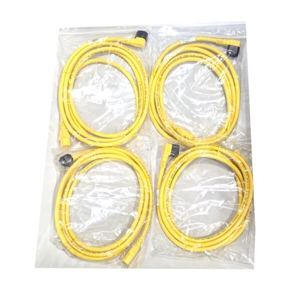 Volex AC Power Cables (Qty 4) IEC C13 to C14 6 Feet 14AWG Yellow 8207413-AVW