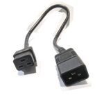 Volex AC Power Cables (Qty 4) IEC C19 to C20 2 Feet Black 16A 250V E159216 (2) Volex AC Power Cables (Qty 4) IEC C19 to C20 2 Feet Black 16A 250V E159216