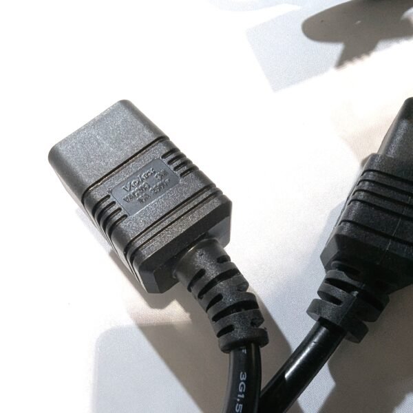 Volex AC Power Cables (Qty 4) IEC C19 to C20 8 Feet Black 16A 250V N14586 - Image 3