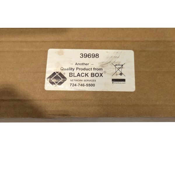 Black Box 39698 19In Horizontal 2U Rackmount Cable Ring Mgmt Panel (3) Black Box 39698 19In Horizontal 2U Rackmount Cable Ring Mgmt Panel