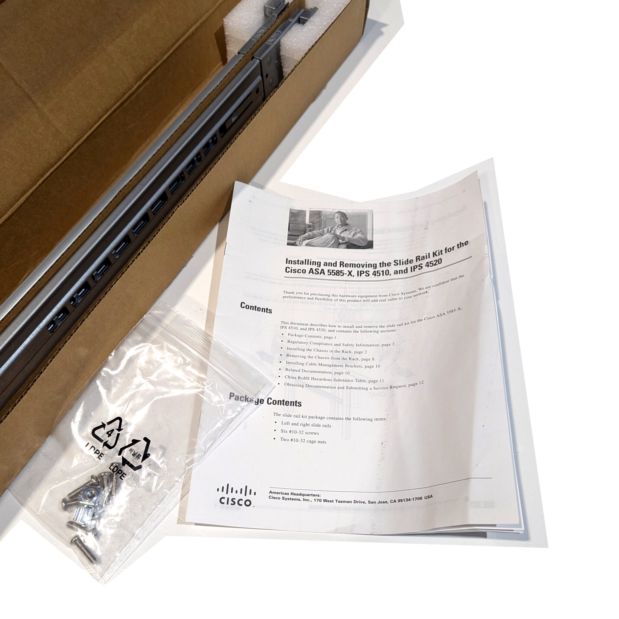 Cisco ASA 5585-X IPS 4510 4520 Slide Rail Kit 69-2414-01 | Adhesive ...