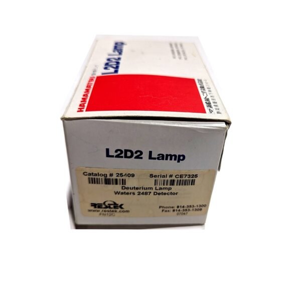 Hamamatsu Deuterium L2D2 Lamp Waters 2487 Detector #25409