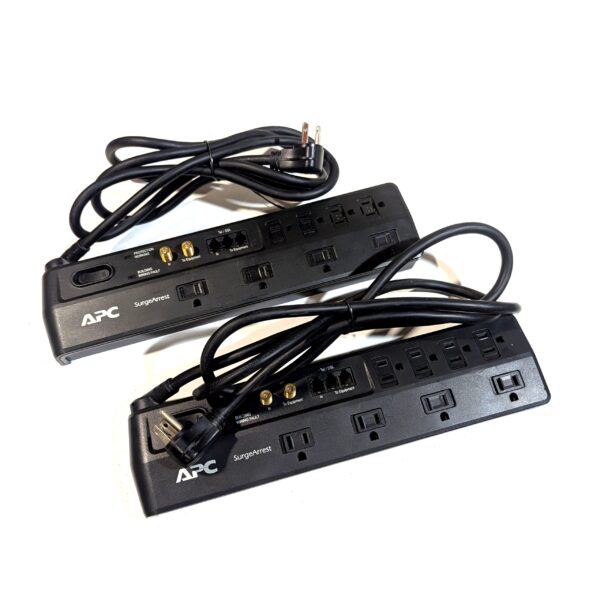APC P8VT3 (Lot of 2) SurgeArrest 8-Outlet Phone and Coax Protection PDUs 120V (2) APC P8VT3 (Lot of 2) SurgeArrest 8-Outlet Phone and Coax Protection PDUs 120V