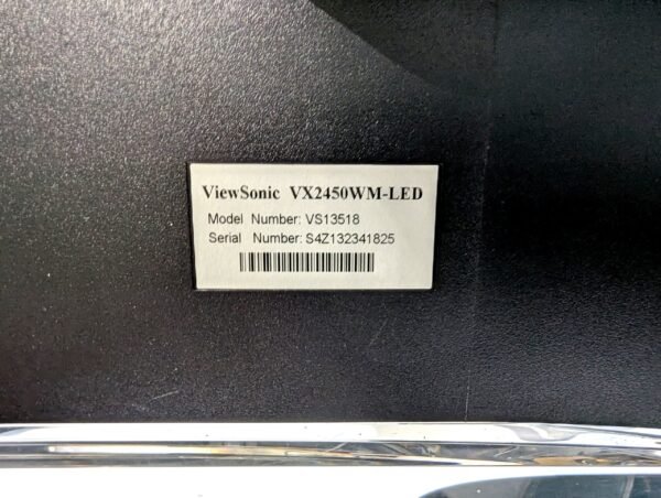 ViewSonic VX2450WM-LED 24" 1080p 5ms Monitor with VGA and DVI