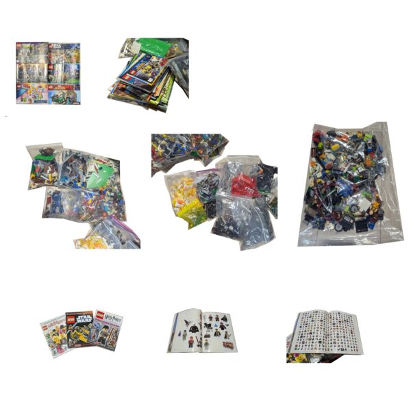 Lego Bundle - Used Lot of Lego Bricks (25 pounds), Manuals, and Sticker Books