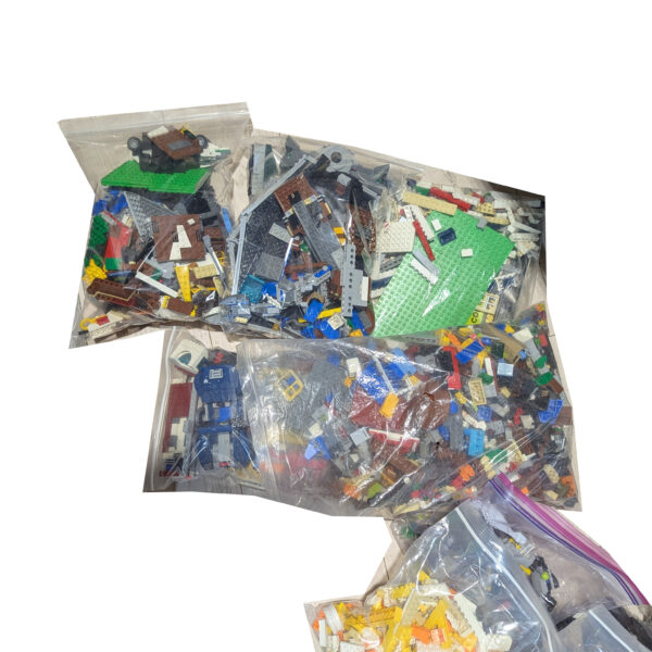 Lego Bundle - Used Lot of Lego Bricks (25 pounds), Manuals, and Sticker Books - Image 3