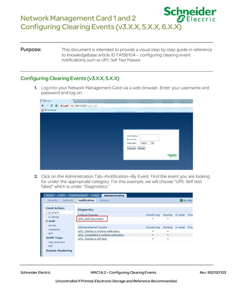 thumbnail of APC NMC Configuring Clearing EventsV3