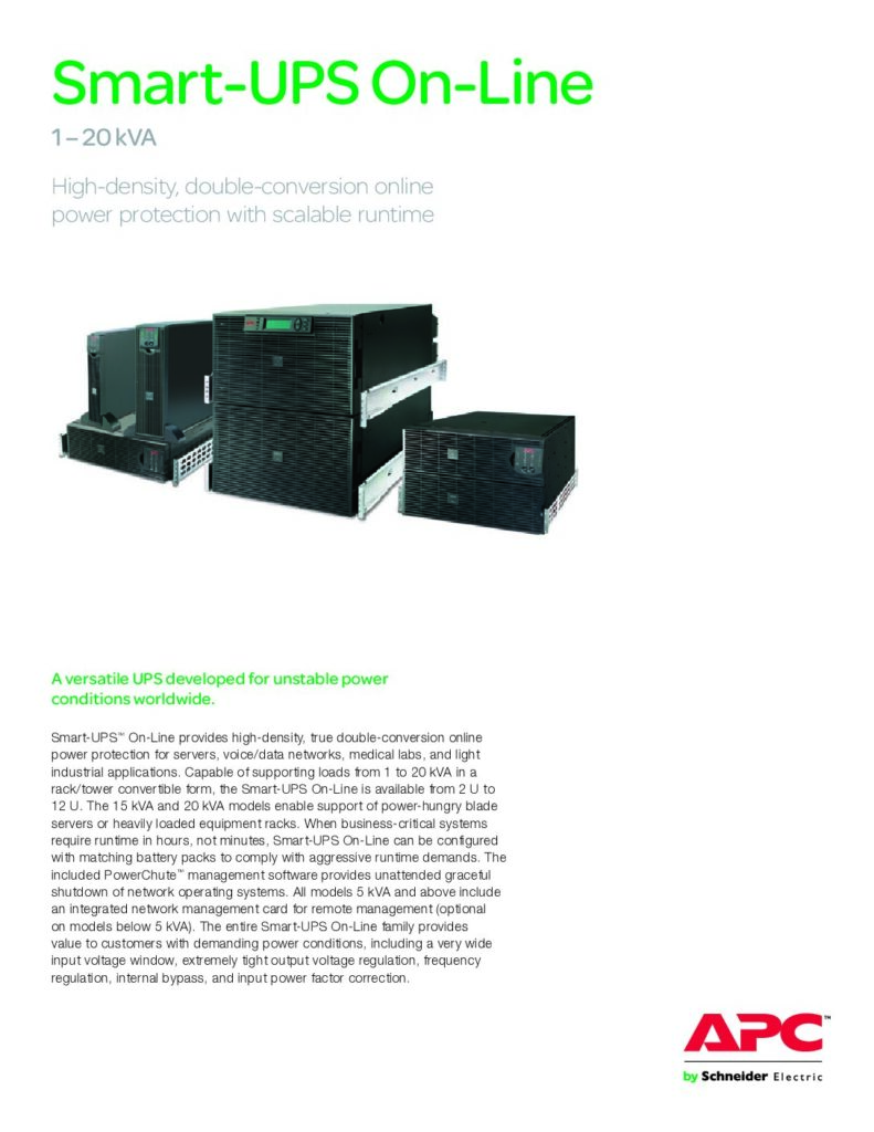 thumbnail of APC Smart-UPS RT Series