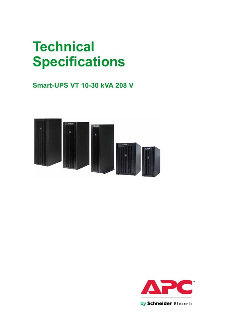 thumbnail of APC Smart-UPS VT UPS