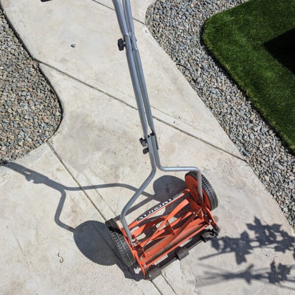 American Lawn Mower Company 1204-14 14" 4-Blade Push Reel Lawn Mower, Red