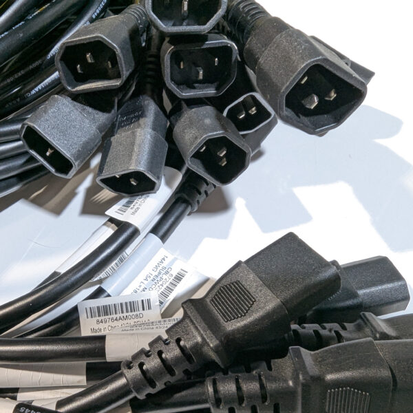 Supermicro 6 Ft (Quantity 10) IEC320-C13 to C14 AC Power Cords 15A 250V 14AWG Black - Image 2